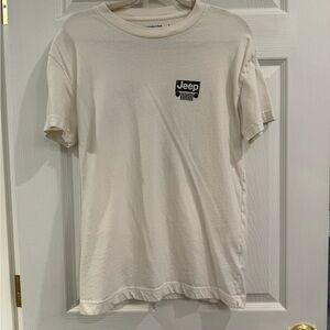 Abercrombie & Fitch Cream Short Sleeve Tee